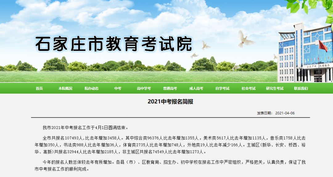 2021年河北中考人數(shù)確定啦！